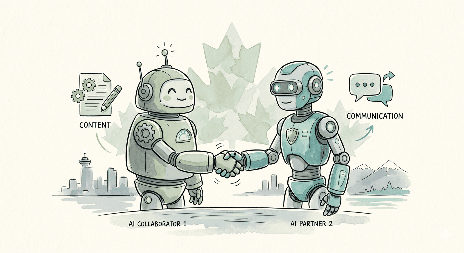 Hatrio AI Canada partnership with Dooza — Canadian AI content platform and AI employees workforce