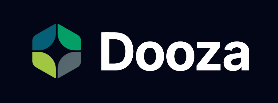 Dooza Wordmark — dark backgrounds