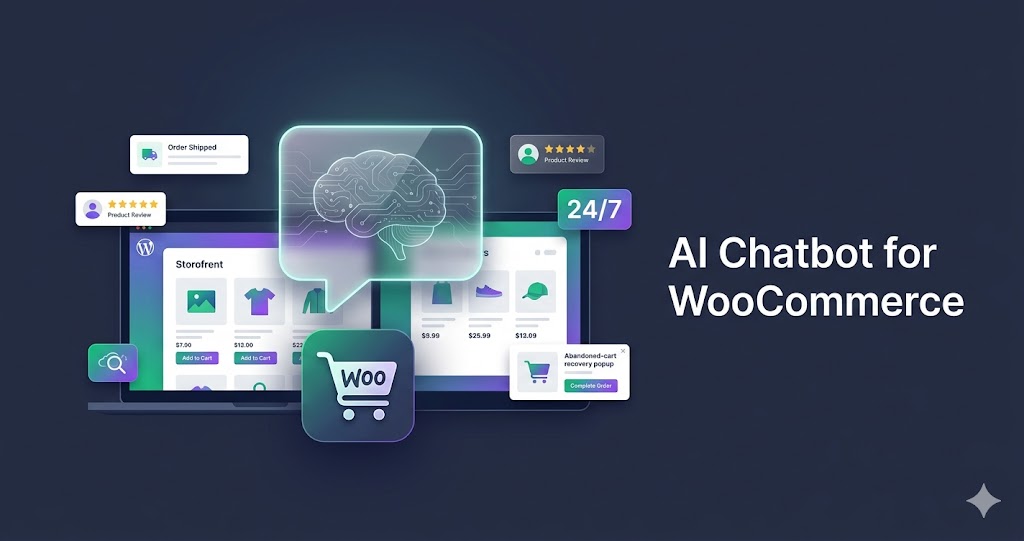 AI chatbot for WooCommerce — automate customer support, product recommendations, and abandoned cart recovery on WordPress stores