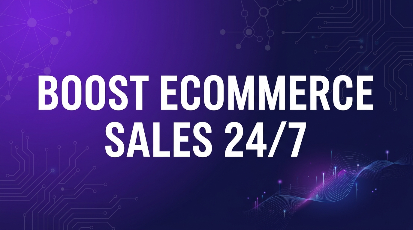 AI chatbot solution for ecommerce dashboard showing customer interactions and sales metrics