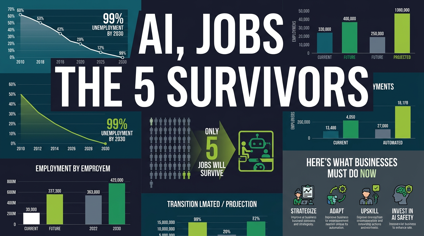AI Safety Expert Predicts 99% Unemployment by 2030: Only 5 Jobs Will Survive – Here's What Businesses Must Do Now