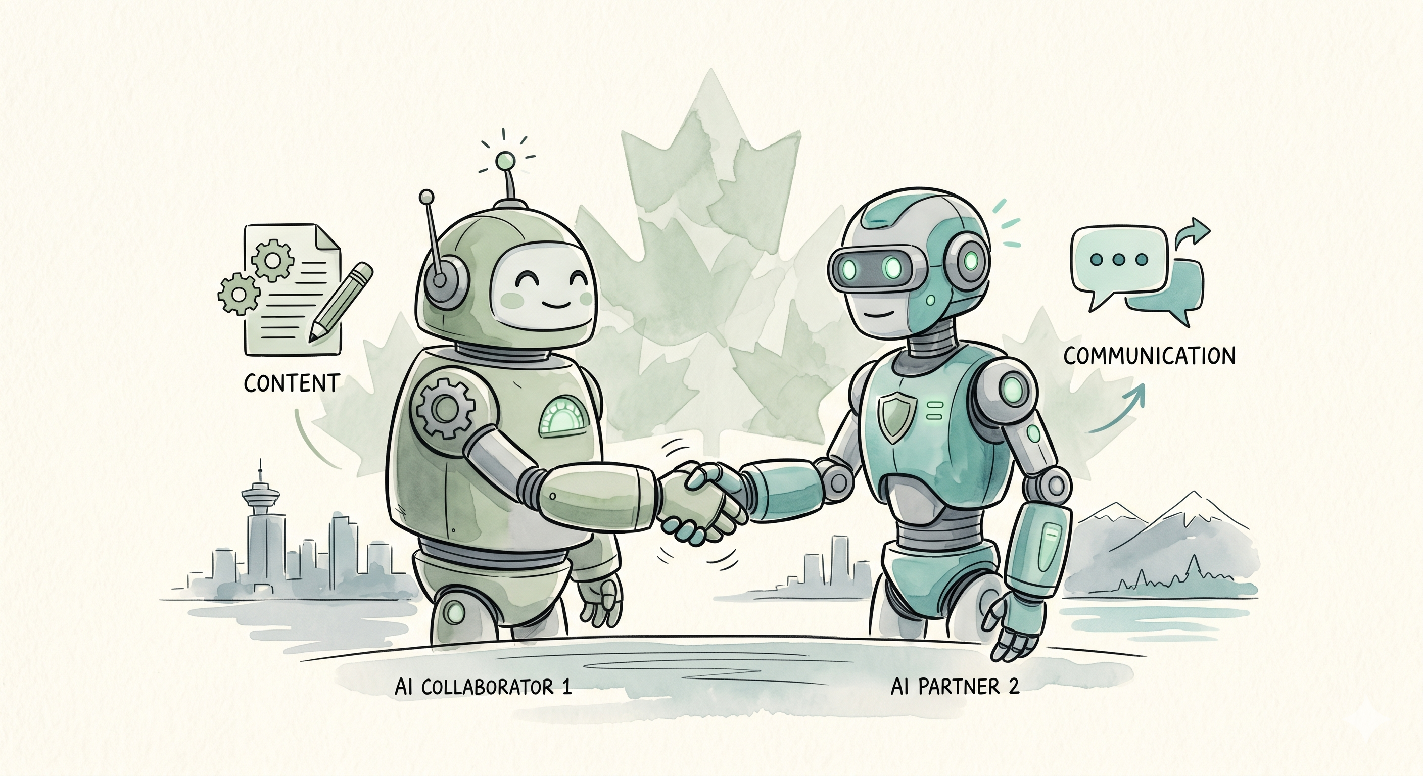 Hatrio AI Canada partnership with Dooza — Canadian AI content platform and AI employees workforce