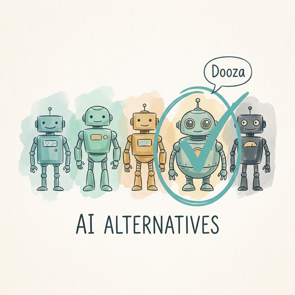 Comparison of MoltBot alternatives including Dooza and other AI assistant platforms
